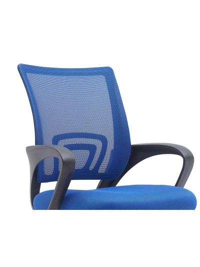 Silla q-connect oficina siena malla base metalica alt max 1000 anc 560 prof 570 ruedas premium color negro azul