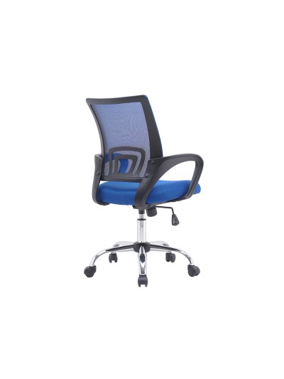 Silla q-connect oficina siena malla base metalica alt max 1000 anc 560 prof 570 ruedas premium color negro azul