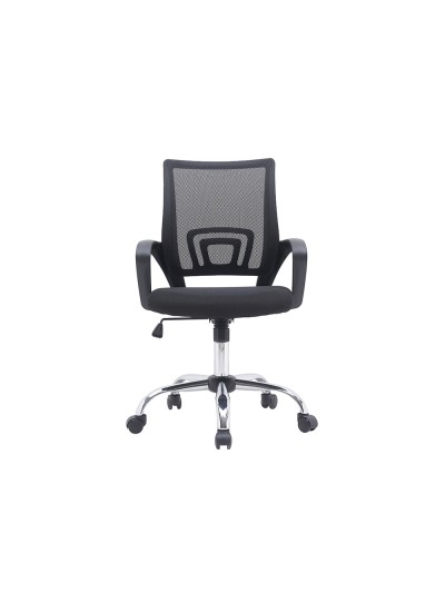 Silla q-connect oficina siena malla base metalica alt max 1000 anc 560 prof 570 ruedas premium color negro