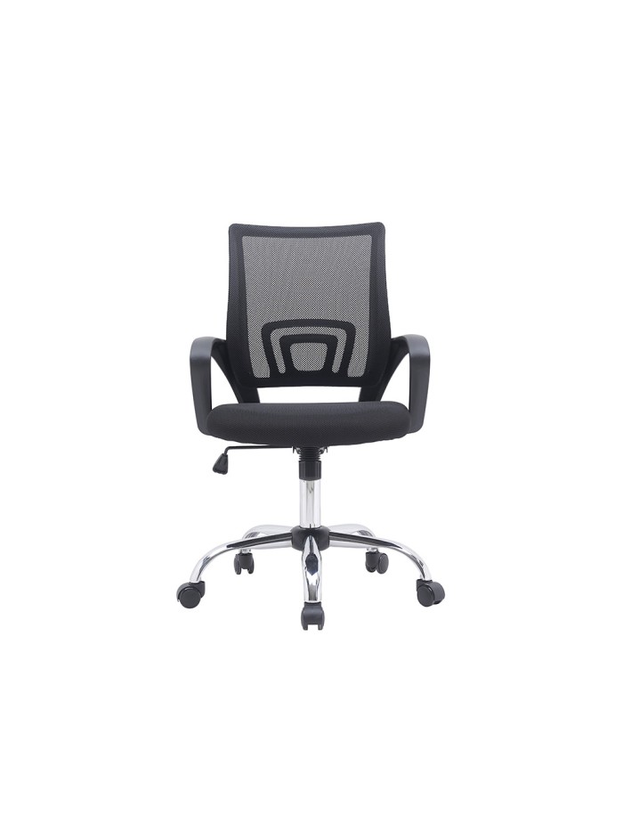 Silla q-connect oficina siena malla base metalica alt max 1000 anc 560 prof 570 ruedas premium color negro Silla q-connect oficina siena malla base metalica alt max 1000 anc 560 prof 570 ruedas premium color negro