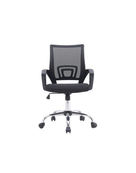 Silla q-connect oficina siena malla base metalica alt max 1000 anc 560 prof 570 ruedas premium color negro