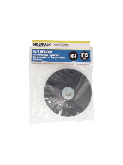 Plato Amoladora Nylon Ø 115 mm. Con Rosca M14. Disco Plástico Para Bonete