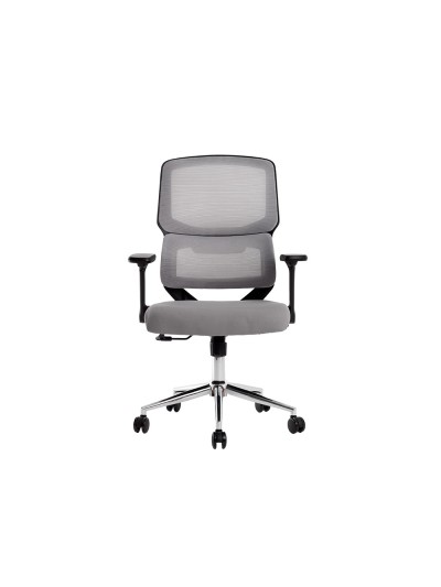 Silla q-connect oficina lucca malla base metalica alt max 1090 anc 700 prof 650 ruedas premium color negro gris
