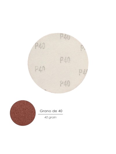 Lija Recambio Velcro Amoladora Ø 180 mm. Grano  40 (10 Piezas)