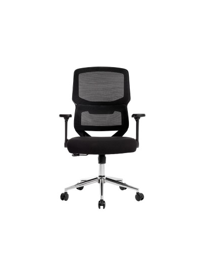 Silla q-connect oficina lucca malla base metalica alt max 1090 anc 700 prof 650 ruedas premium color negro