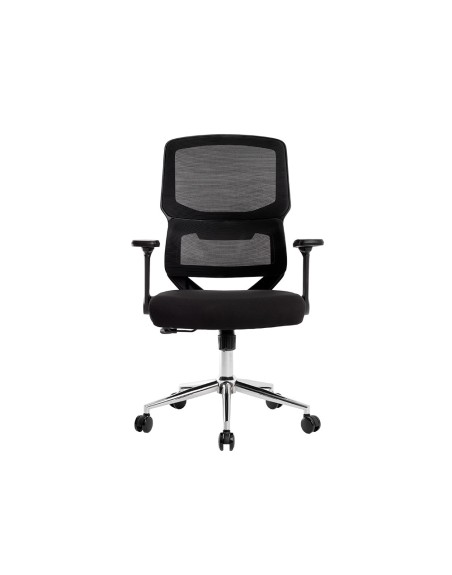 Silla q-connect oficina lucca malla base metalica alt max 1090 anc 700 prof 650 ruedas premium color negro