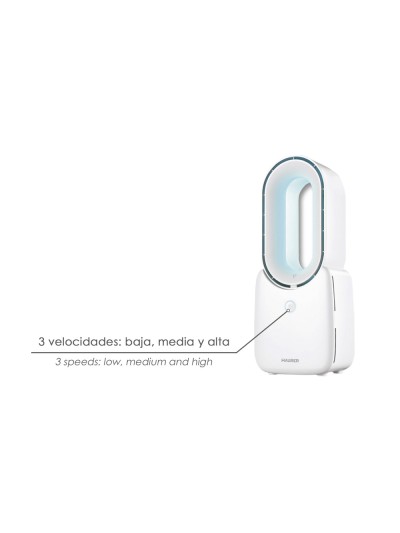 Ventilador Sobremesa Bateria Sin Palas