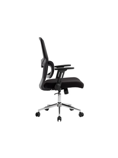 Silla q-connect oficina lucca malla base metalica alt max 1090 anc 700 prof 650 ruedas premium color negro