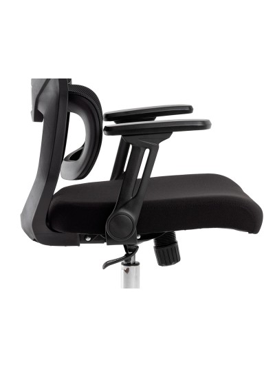 Silla q-connect oficina lucca malla base metalica alt max 1090 anc 700 prof 650 ruedas premium color negro