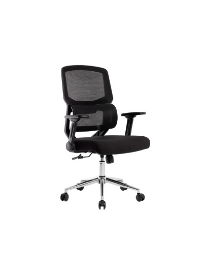 Silla q-connect oficina lucca malla base metalica alt max 1090 anc 700 prof 650 ruedas premium color negro