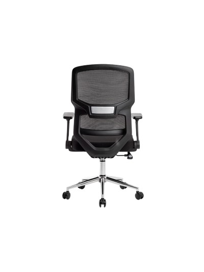 Silla q-connect oficina lucca malla base metalica alt max 1090 anc 700 prof 650 ruedas premium color negro