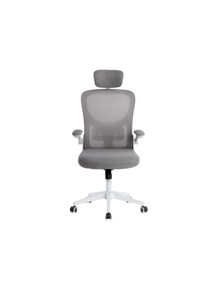 Silla q-connect ergonomica pal ermo malla base nylon alt max 1300 anc 610 prof 600 ruedas premium color blanco gris Silla q-connect ergonomica pal ermo malla base nylon alt max 1300 anc 610 prof 600 ruedas premium color blanco gris