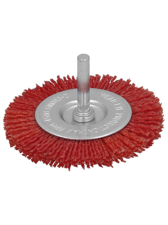 Cepillo Nylon Disco Ø100 mm. 1/4". Lijar y Pulir Madera, Metal, Acero Inoxidable, Cepillo Taladro, Cepillo Pulir, Cepillo Lijar