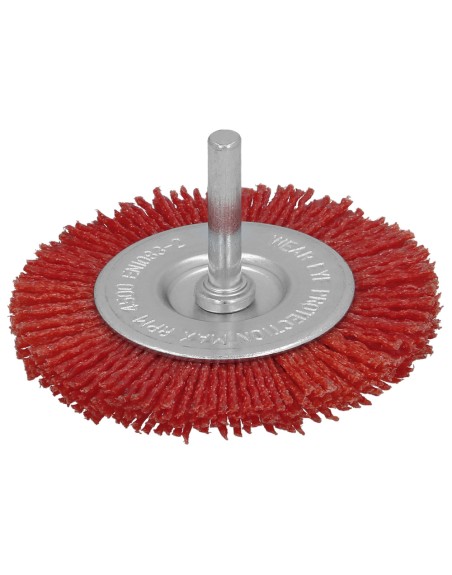 Cepillo Nylon Disco Ø100 mm. 1/4". Lijar y Pulir Madera, Metal, Acero Inoxidable, Cepillo Taladro, Cepillo Pulir, Cepillo Lijar