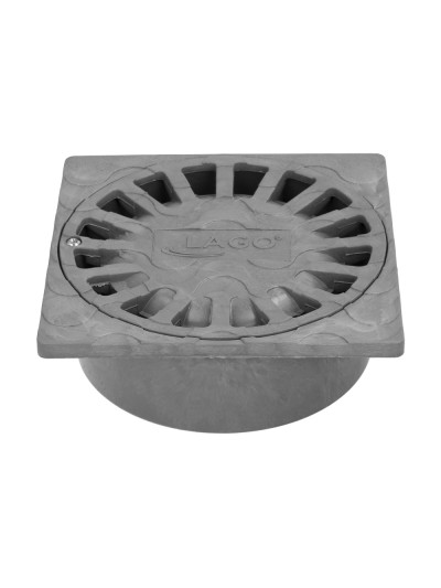 Sumidero Sifónico Pvc  15x15 cm. Salida De Ø 75 / 50 mm. desagüe, Desaguadero, Tragadero, Alcantarilla,