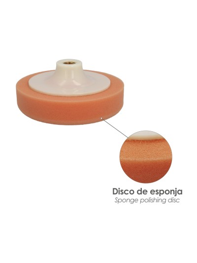 Disco Pulidor Esponja M-14  125mm.