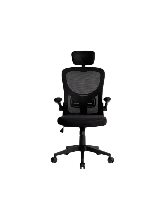 Silla q-connect ergonomica pal ermo malla base nylon alt max 1300 anc 610 prof 600 ruedas premium color negro Silla q-connect ergonomica pal ermo malla base nylon alt max 1300 anc 610 prof 600 ruedas premium color negro