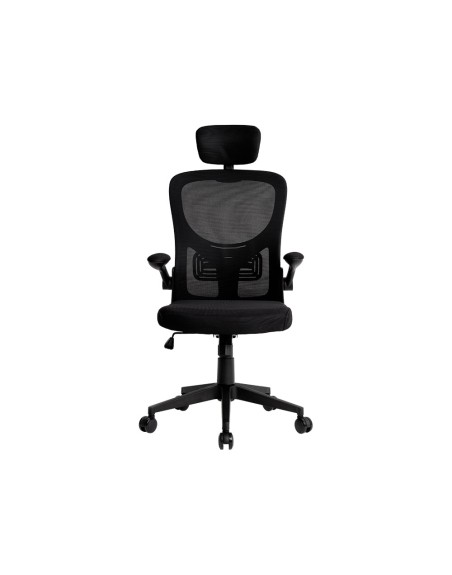 Silla q-connect ergonomica pal ermo malla base nylon alt max 1300 anc 610 prof 600 ruedas premium color negro
