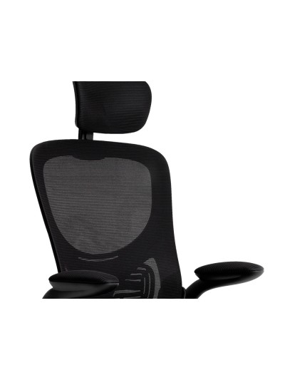 Silla q-connect ergonomica pal ermo malla base nylon alt max 1300 anc 610 prof 600 ruedas premium color negro