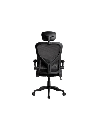 Silla q-connect ergonomica pal ermo malla base nylon alt max 1300 anc 610 prof 600 ruedas premium color negro