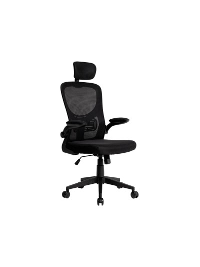 Silla q-connect ergonomica pal ermo malla base nylon alt max 1300 anc 610 prof 600 ruedas premium color negro