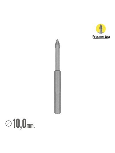 Broca Porcelanicos Duros Ø 10,0 mm.