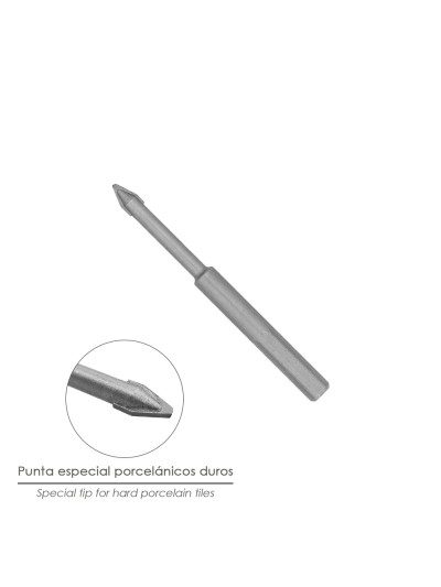 Broca Porcelanicos Duros Ø 10,0 mm.