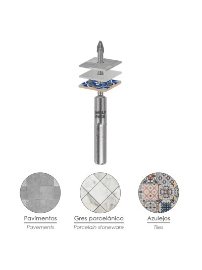 Broca Porcelanicos Duros Ø 10,0 mm.