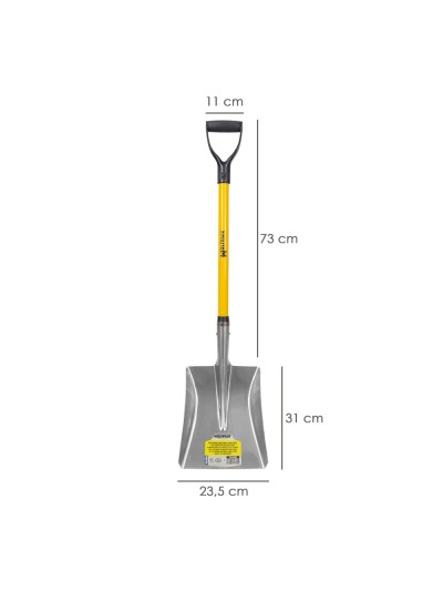 Pala Nieve  Aluminio Mango Fibra De Vidrio Con Anilla
