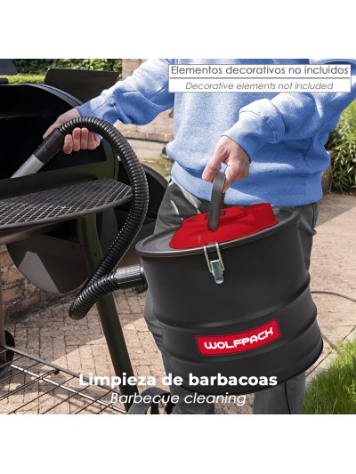 Aspirador Cenizas Wolfpack 1200 Watt. 15 Litros