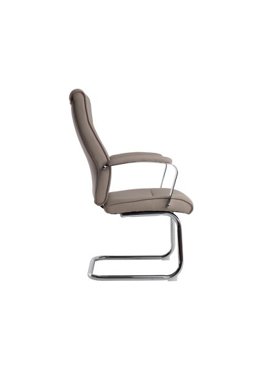 Silla q-connect escritorio mod ena simil piel base metalica alt max 1050 anc 630 prof 650 color gris