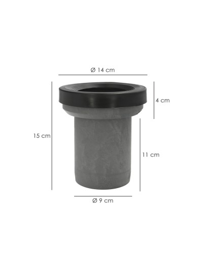 Manguito Inodoro PVC Recto Ø 90 mm