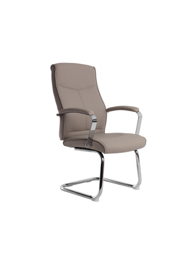Silla q-connect escritorio mod ena simil piel base metalica alt max 1050 anc 630 prof 650 color gris