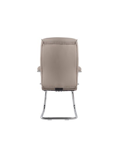 Silla q-connect escritorio mod ena simil piel base metalica alt max 1050 anc 630 prof 650 color gris