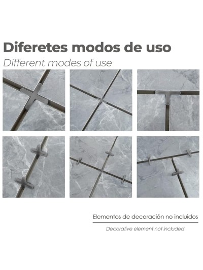 Crucetas Cruz / Separadores Para Suelos Ceramicos 1 mm. (Bolsa 250 Piezas)