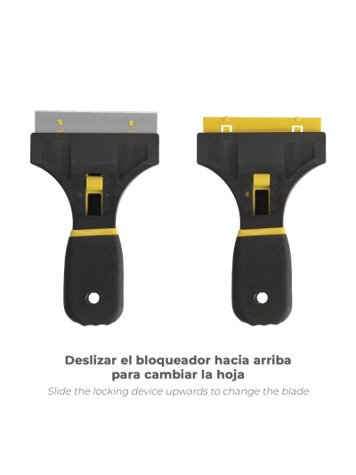 Rascavidrios Profesional Retractil Mango Soft Touch Hoja 90 mm.