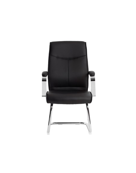 Silla q-connect escritorio mod ena simil piel base metalica alt max 1050 anc 630 prof 650 color negro