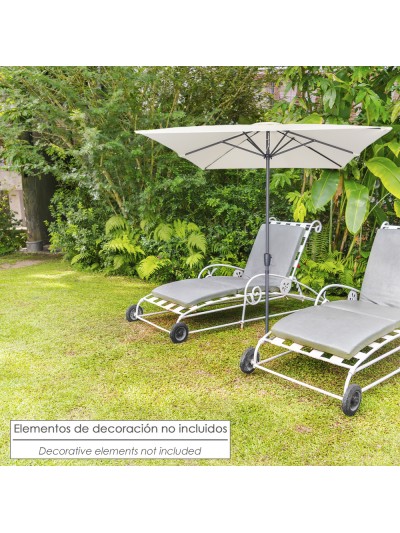 Sombrilla De Jardin Rectangular 2x3 Metros