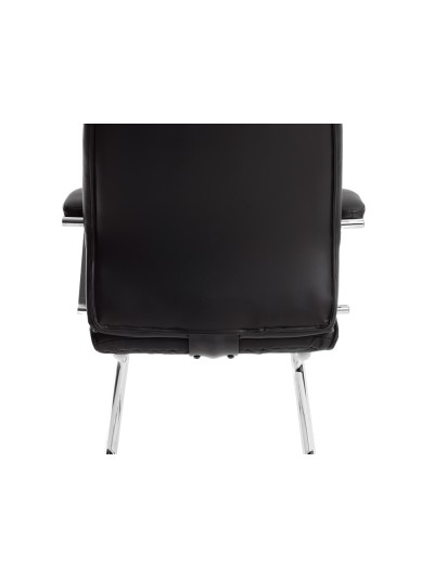 Silla q-connect escritorio mod ena simil piel base metalica alt max 1050 anc 630 prof 650 color negro