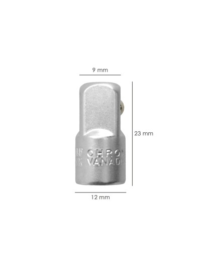 Adaptador Aumentador 1/4" Hembra 3/8" Macho