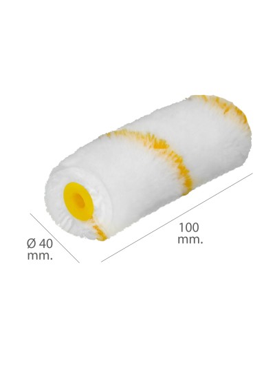 Rodillo Recambio Para Esmalte Acrilico 100 mm.  Set 10 Rodillos. Rodillo poliamida, Rodillo Pintura Acrilica