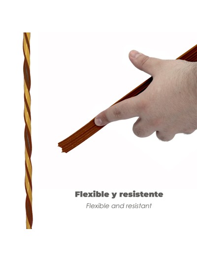 Burlete Caucho Marron Rollo 6 Metros. x 9 mm. Sellador Ventanas y Puertas. Aisla Del Ruido. Para Umbrales de 1 A 3,5 mm.