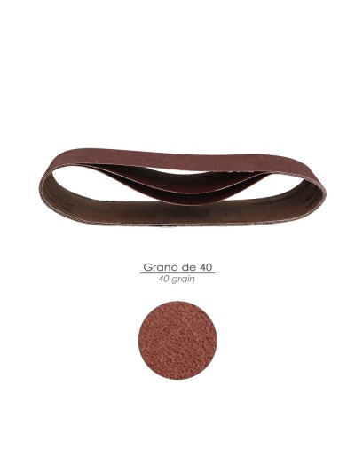 Lija Recambio Banda  75x533 mm. Grano  40 (3 Piezas)