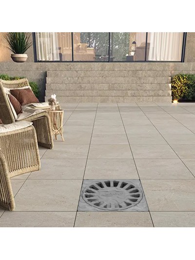 Sumidero Sifónico Pvc  25x25 cm. Salida De Ø 90 / 110 mm. desagüe, Desaguadero, Tragadero, Alcantarilla,