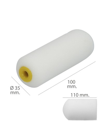 Rodillo Espuma Recambio Para Esmalte Acrilico 100 mm.  Set 10 Rodillos. Rodillo Espuma, Rodillo Pintura Acrilica