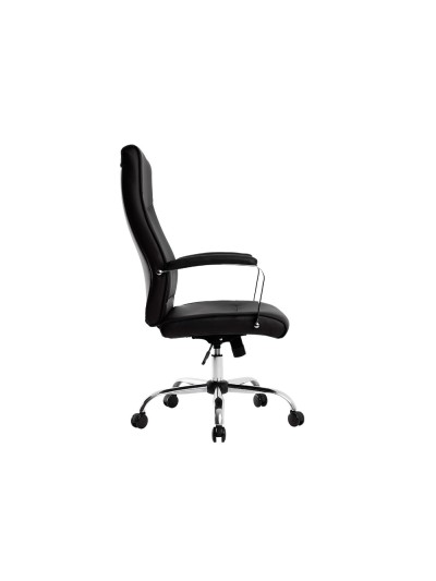 Silla q-connect direccion mode na simil piel base metalica alt max 1210 anc 630 prof 650 mm ruedas premium color negro