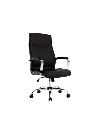 Silla q-connect direccion mode na simil piel base metalica alt max 1210 anc 630 prof 650 mm ruedas premium color negro
