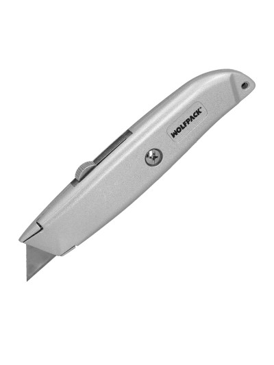 Cutter Hoja Trapezoidal Retráctil Acero Sk5