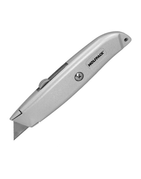 Cutter Hoja Trapezoidal Retráctil Acero Sk5