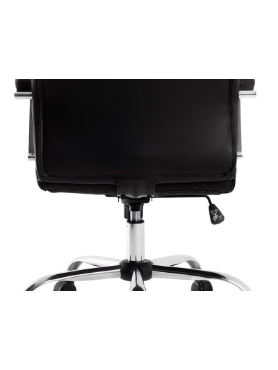 Silla q-connect direccion mode na simil piel base metalica alt max 1210 anc 630 prof 650 mm ruedas premium color negro